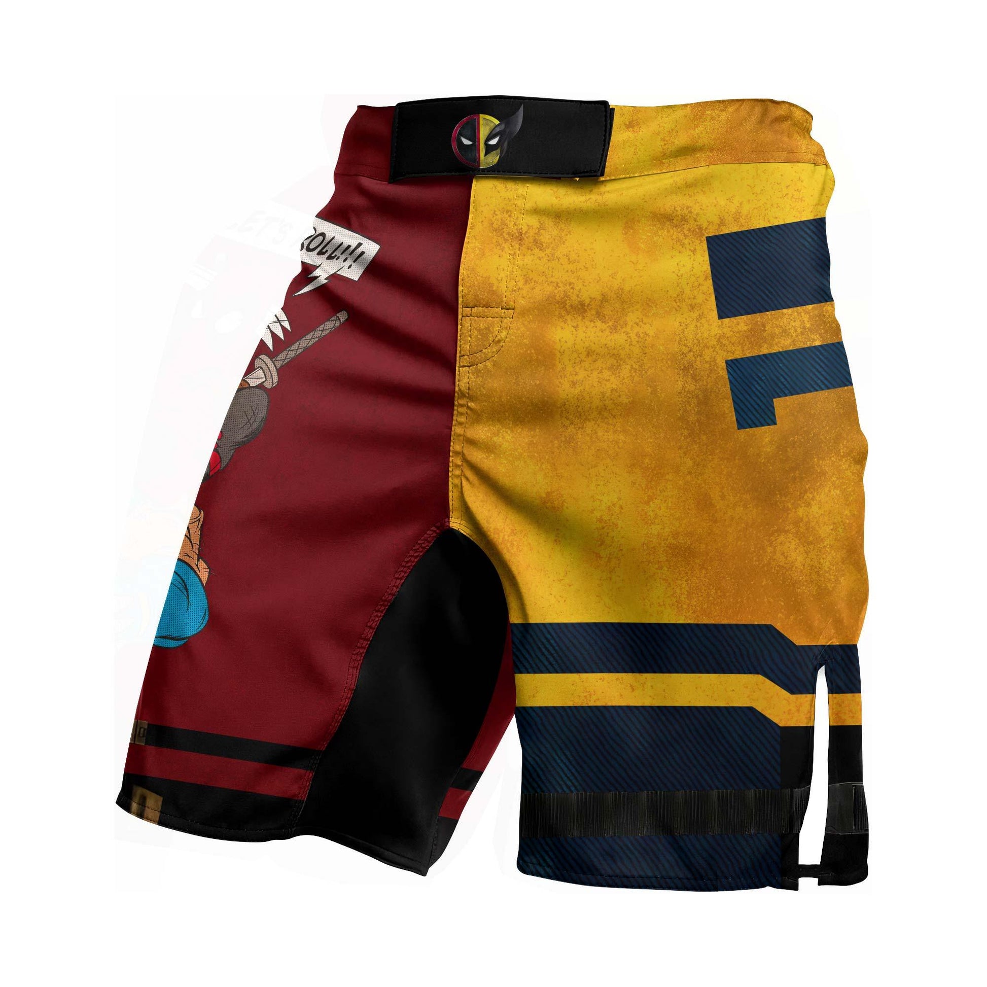 Deadpool And Wolverine Let Roll Together Fight Shorts