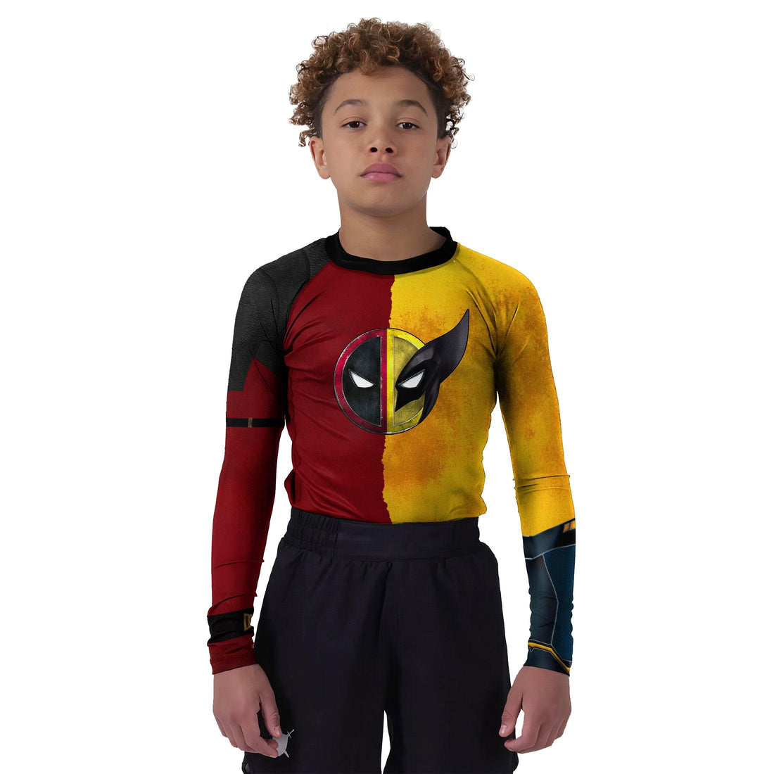 Deadpool And Wolverine Let Roll Together Kids Rash Guard