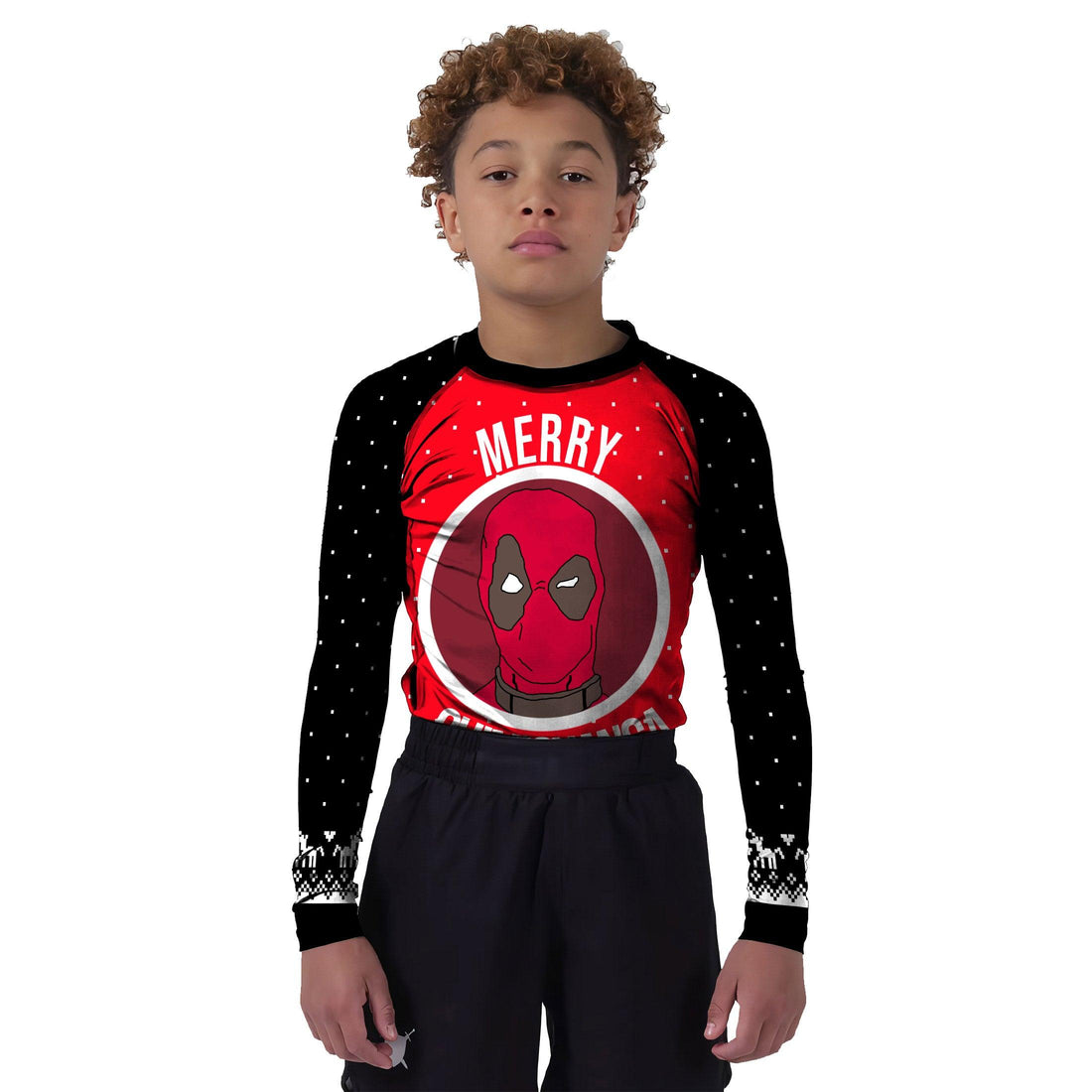 Deadpool Merry Chimichanga Kids Rash Guard