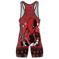 Deadpool Merry Christmas Men's Wrestling Singlet