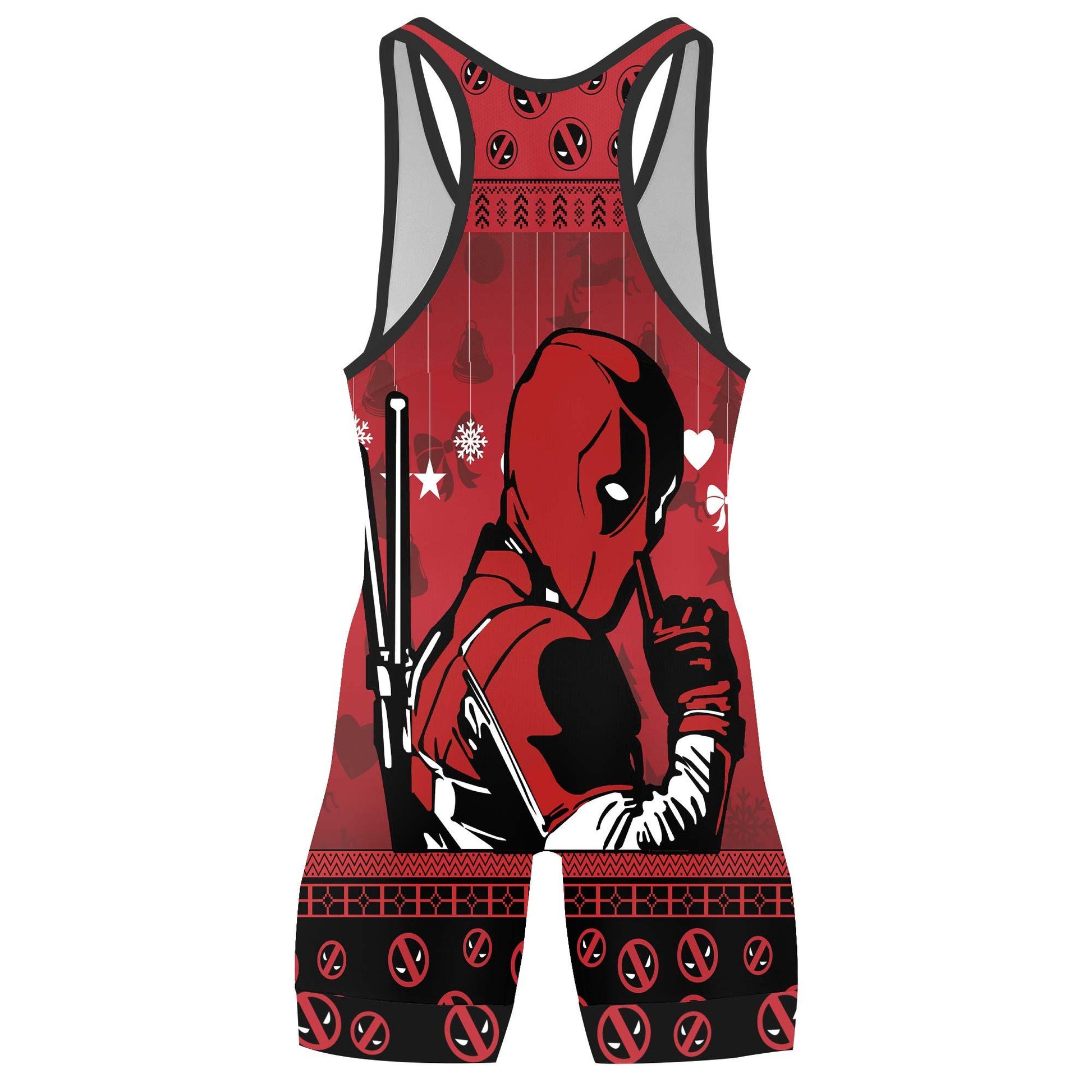 Deadpool Merry Christmas Men's Wrestling Singlet