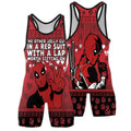 Deadpool Merry Christmas Men's Wrestling Singlet
