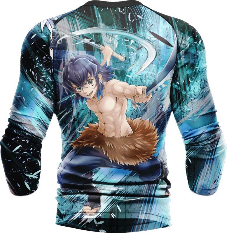 Demon Slayer Hashibira Inosuke Long Sleeve Rash Guard