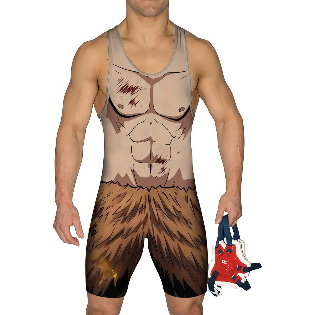 Demon Slayer Inosuke Wrestling Singlet