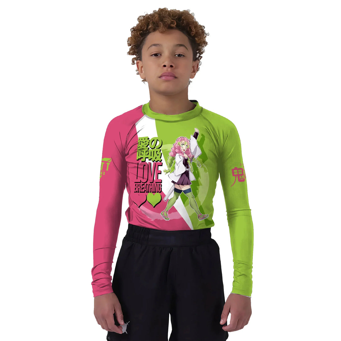 Demon Slayer Kanroji Mitsuri Kids Rash Guard