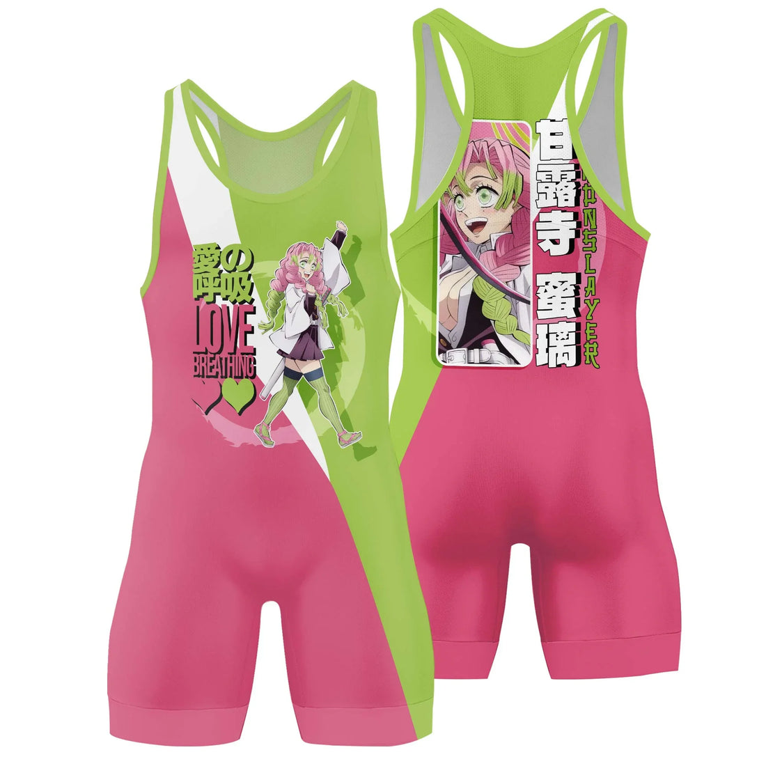 Demon Slayer Kanroji Mitsuri Wrestling Singlet
