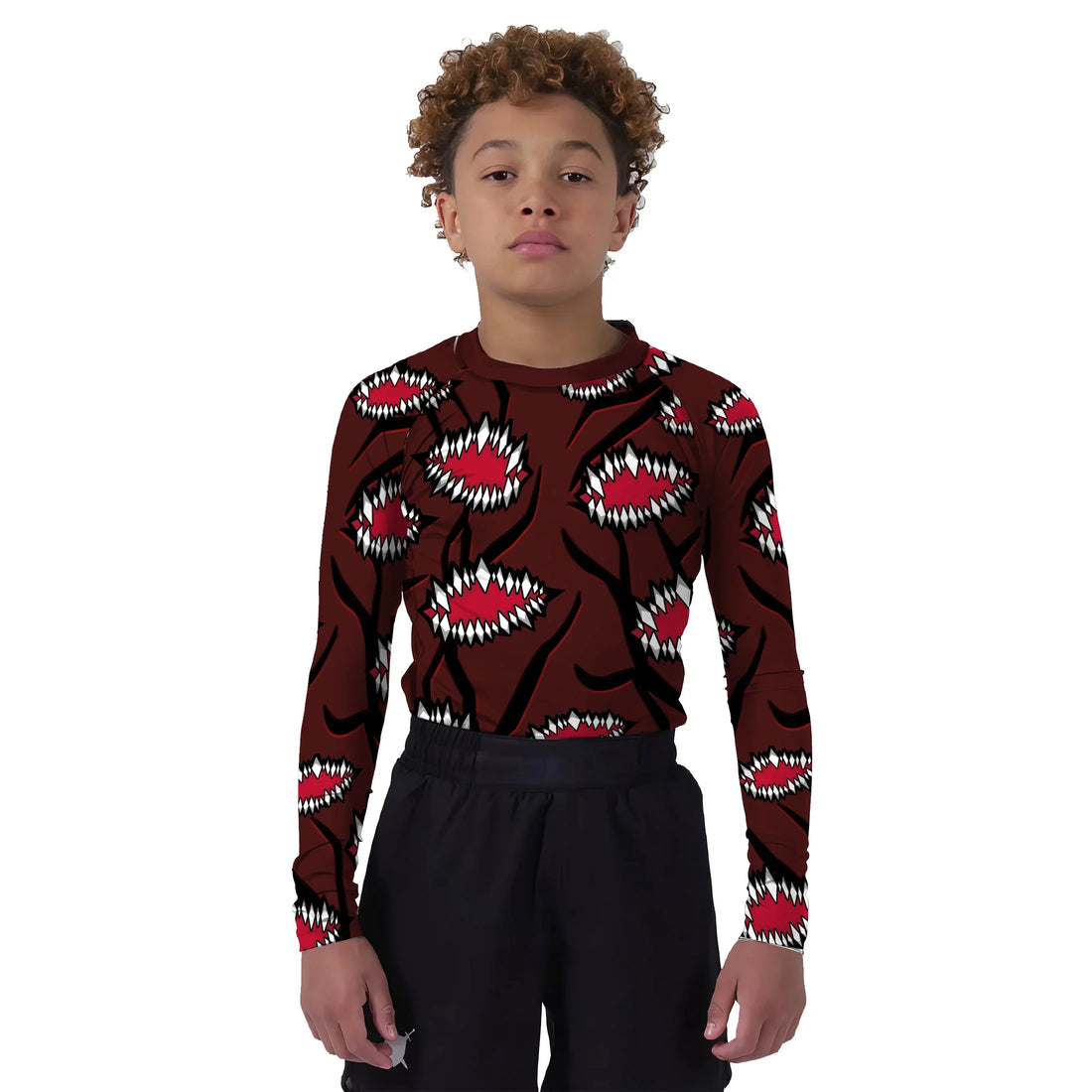 Demon Slayer Kibutsuji Muzan Kids Rash Guard