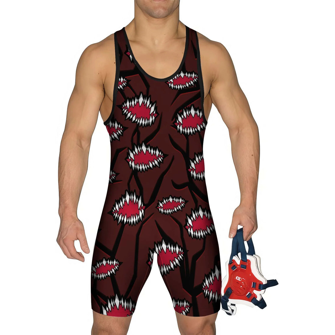 Demon Slayer Kibutsuji Muzan Wrestling Singlet