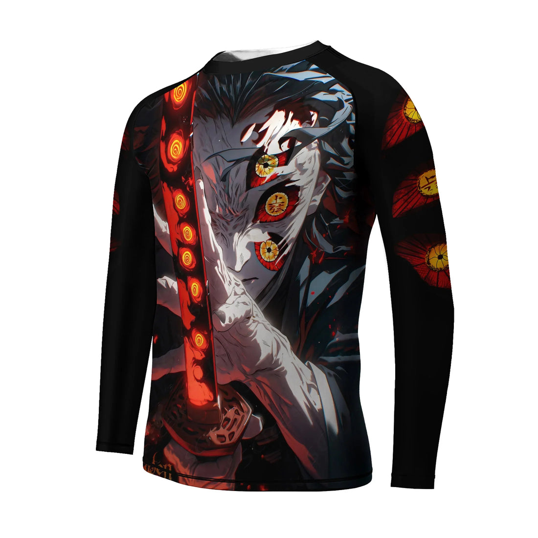 Demon Slayer Kokushibo Fallen Hashira Kids Rash Guard