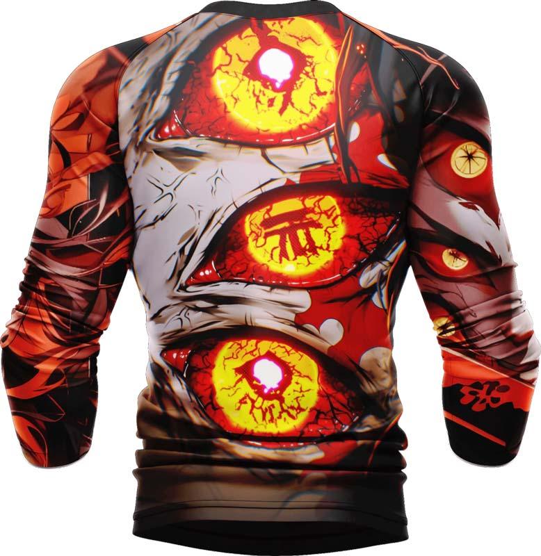 Demon Slayer Kokushibo Moon Breathing Long Sleeve Rash Guard