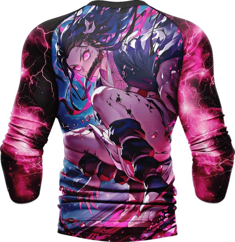 Demon Slayer Nezuko Blood Demon Art Long Sleeve Rash Guard