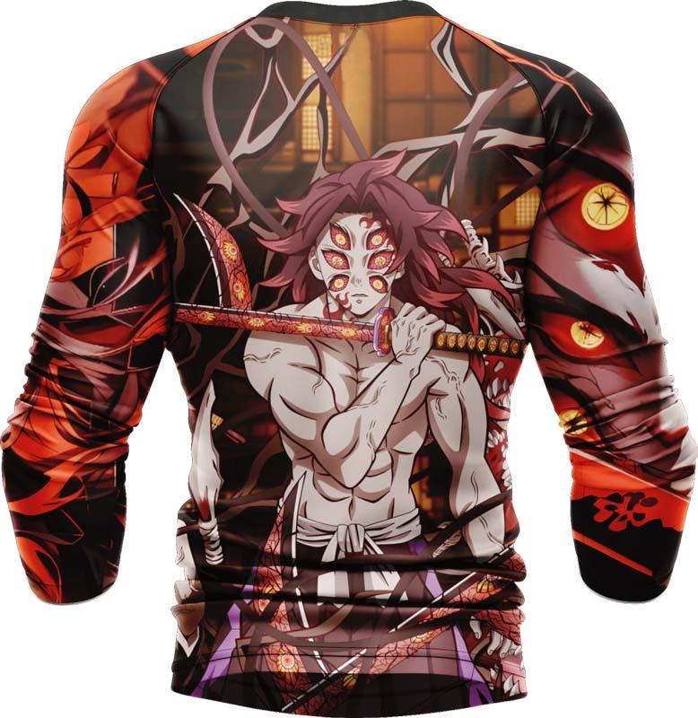 Demon Slayer Rank One Upper Moon Kokushibo Long Sleeve Rash Guard