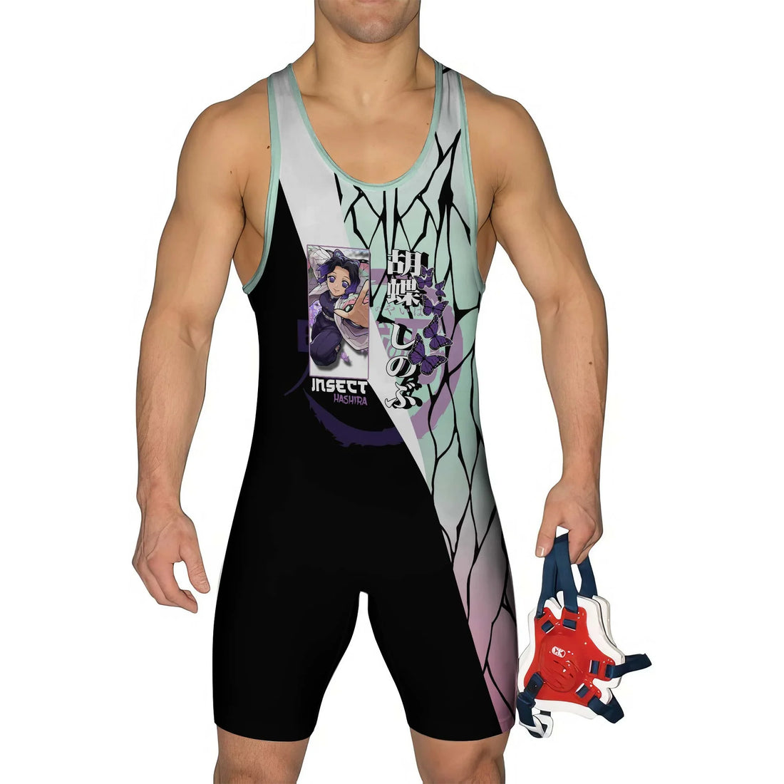 Demon Slayer Shinobu Kocho Wrestling Singlet