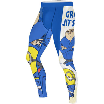 Despicable Me Gru Brazilian Jiu-jitsu Men's Compression Leggings