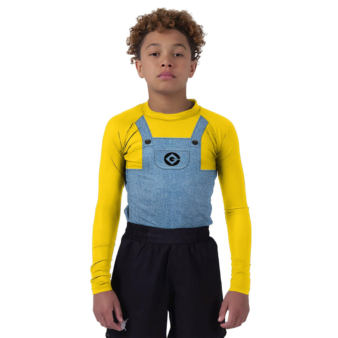 Despicable Me Minion Cosplay Kids Rash Guard