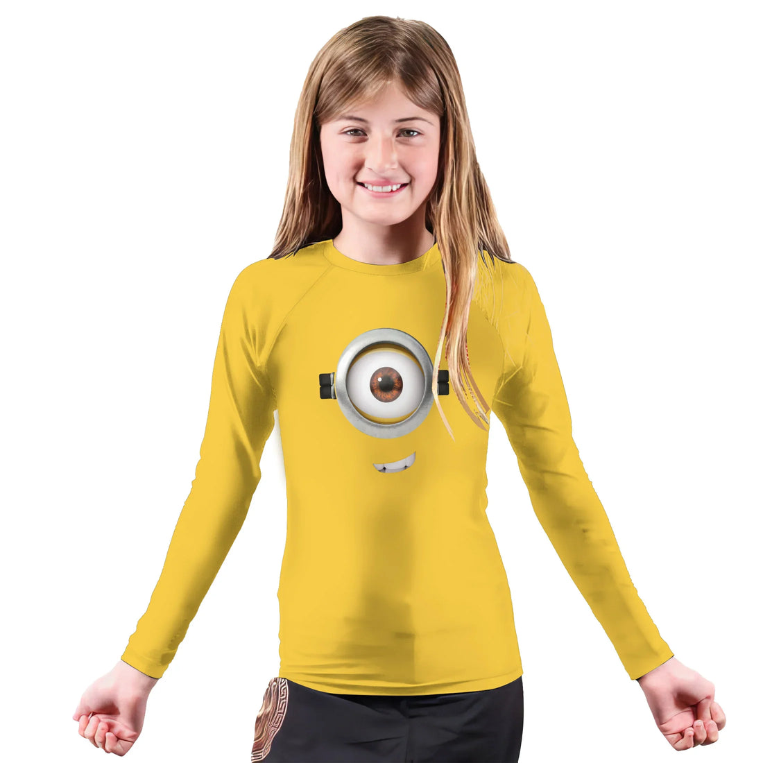 Despicable Me Minion Face Kids Rash Guard