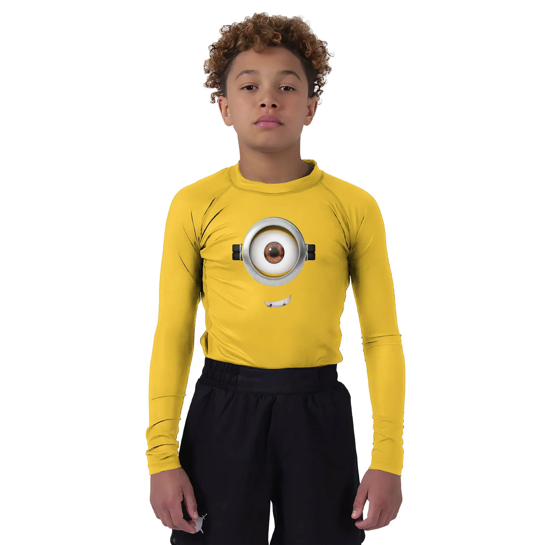 Despicable Me Minion Face Kids Rash Guard