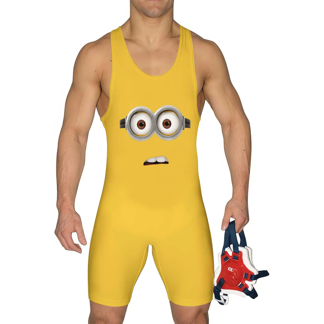 Despicable Me Minion Face Wrestling Singlet