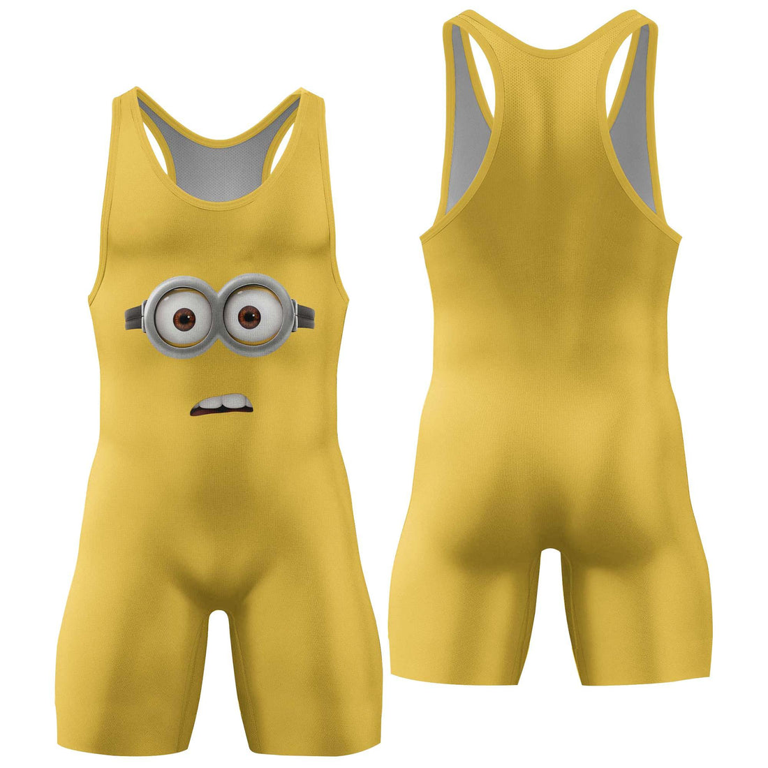 Despicable Me Minion Face Wrestling Singlet