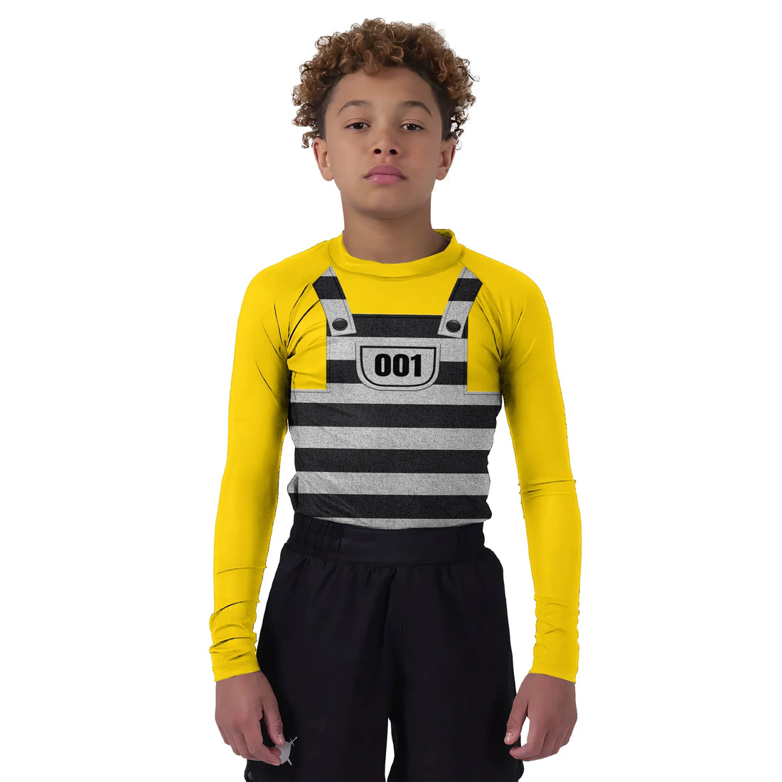 Despicable Me Prison Minion Kids Rash Guard