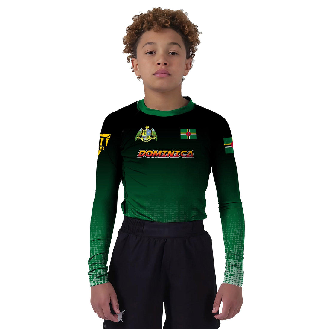 Dominica Halftone Kids Rash Guard