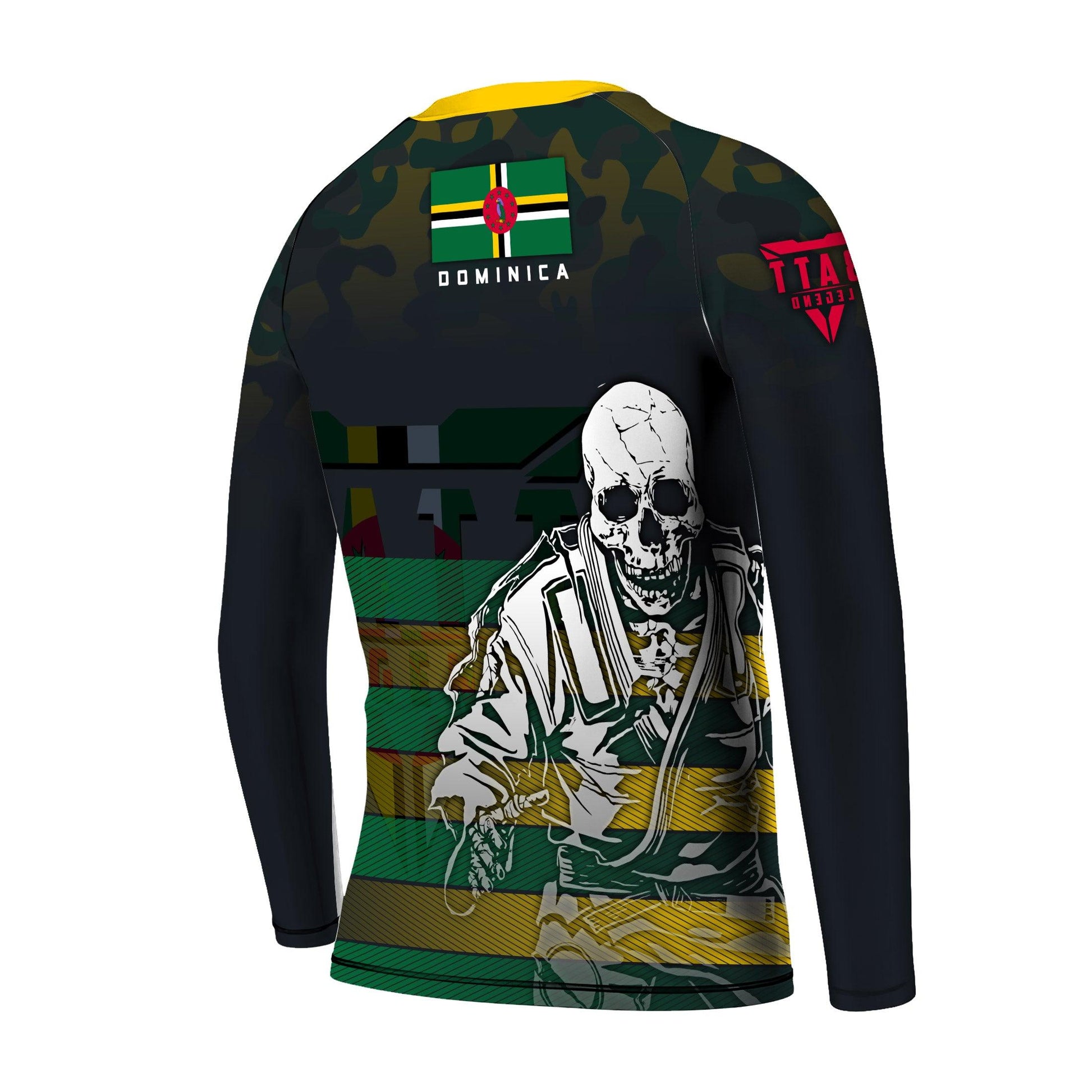 Dominica Skull Fighter Kids Rash Guard