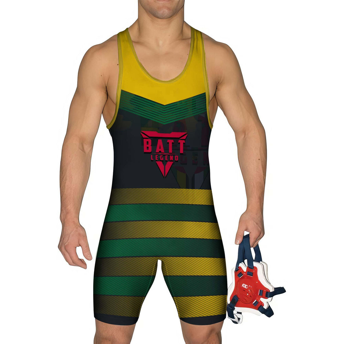 Dominica Skull Fighter Wrestling Singlet