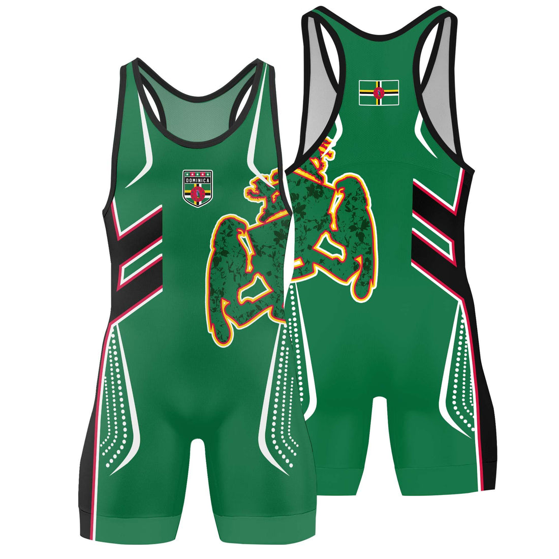 Dominica Sublimated Wrestling Singlet