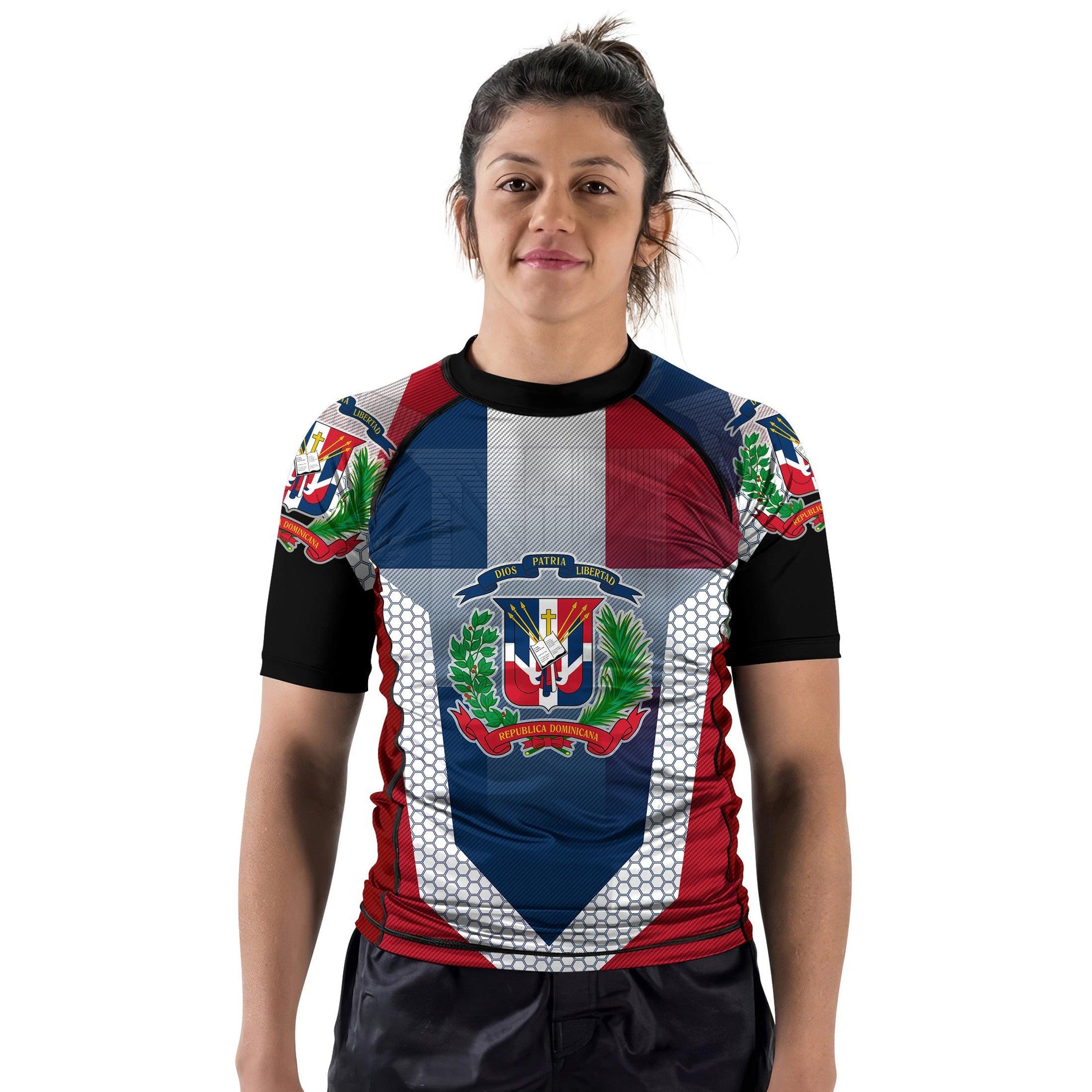 Dominican Republic Symbol Rash Guard