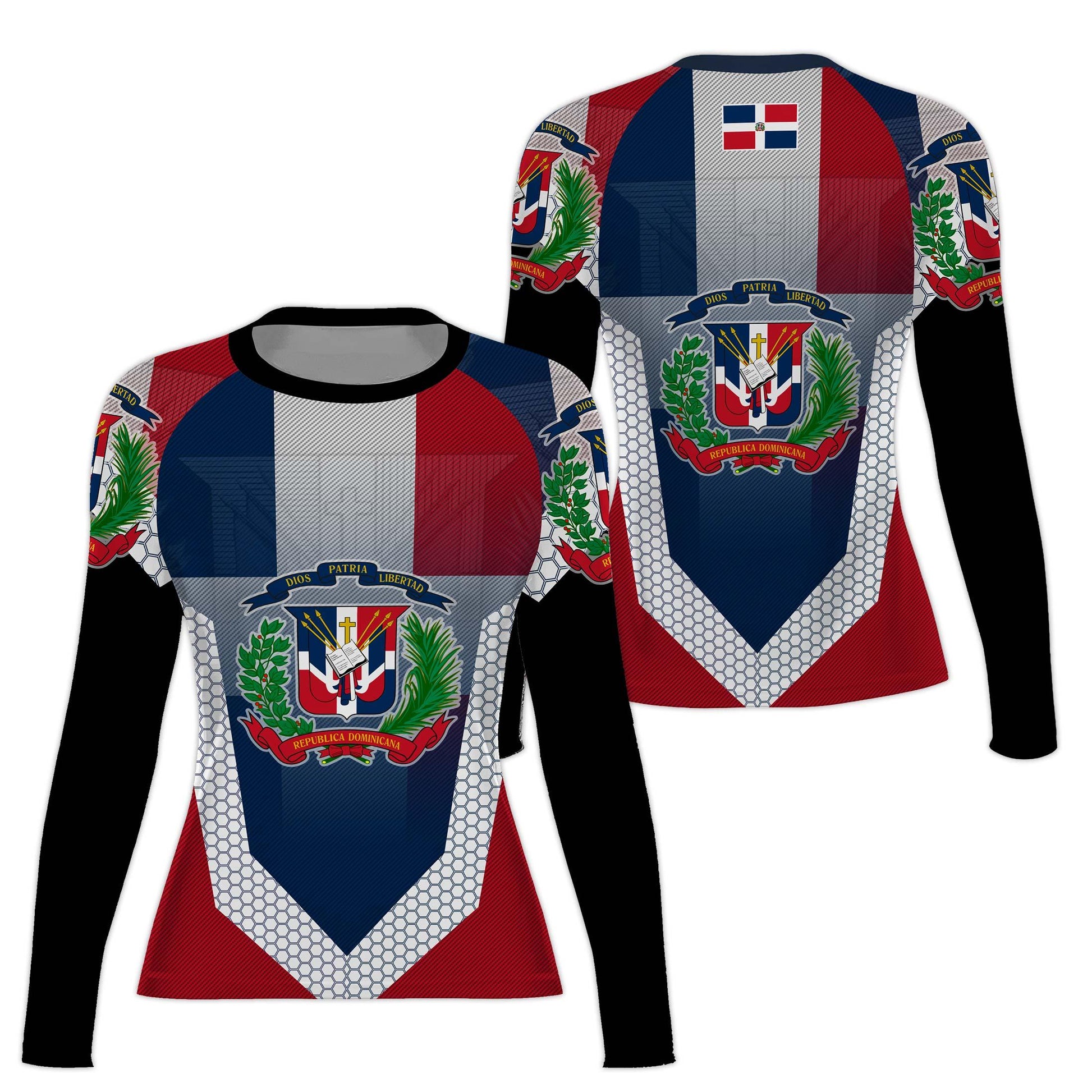 Dominican Republic Symbol Rash Guard