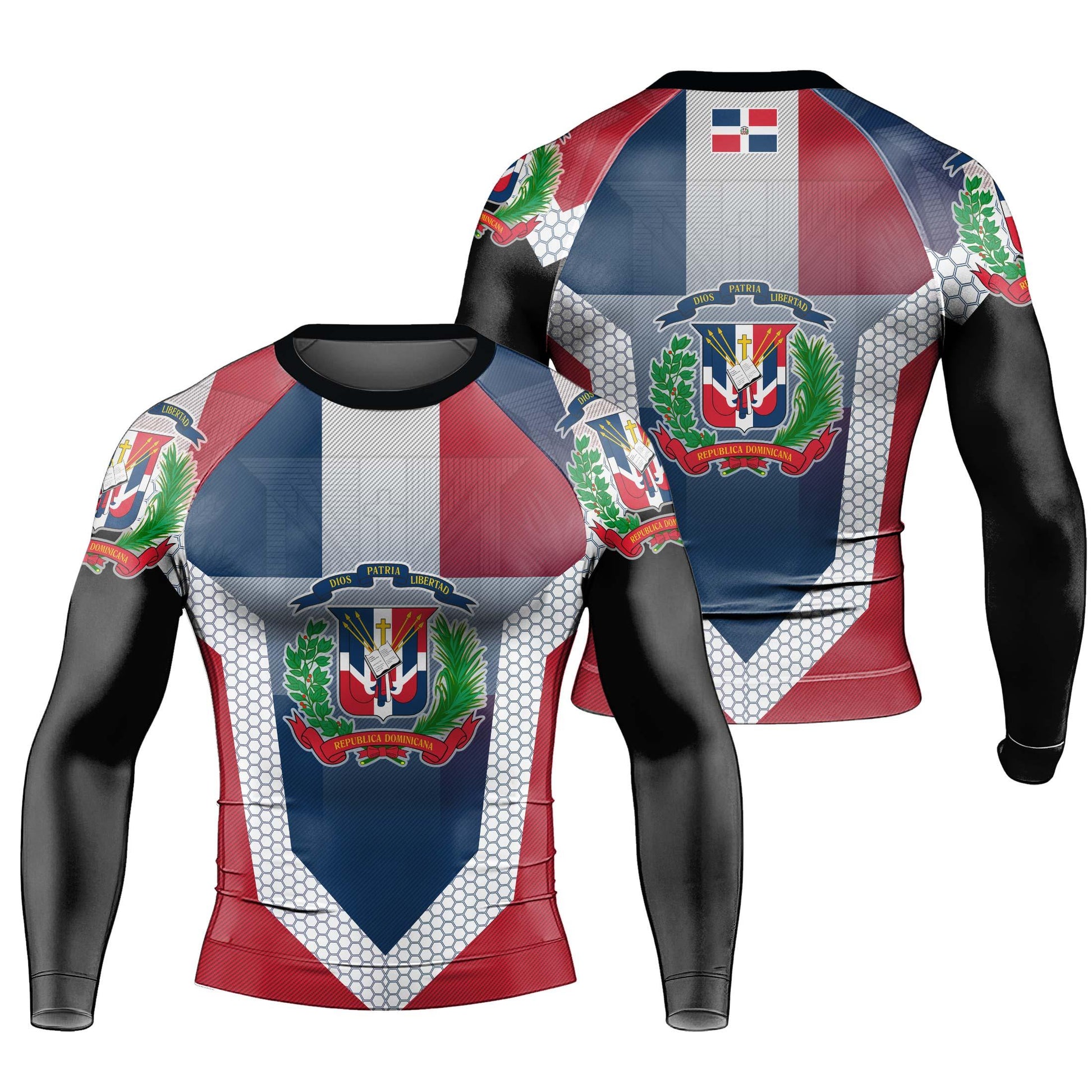Dominican Republic Symbol Rash Guard