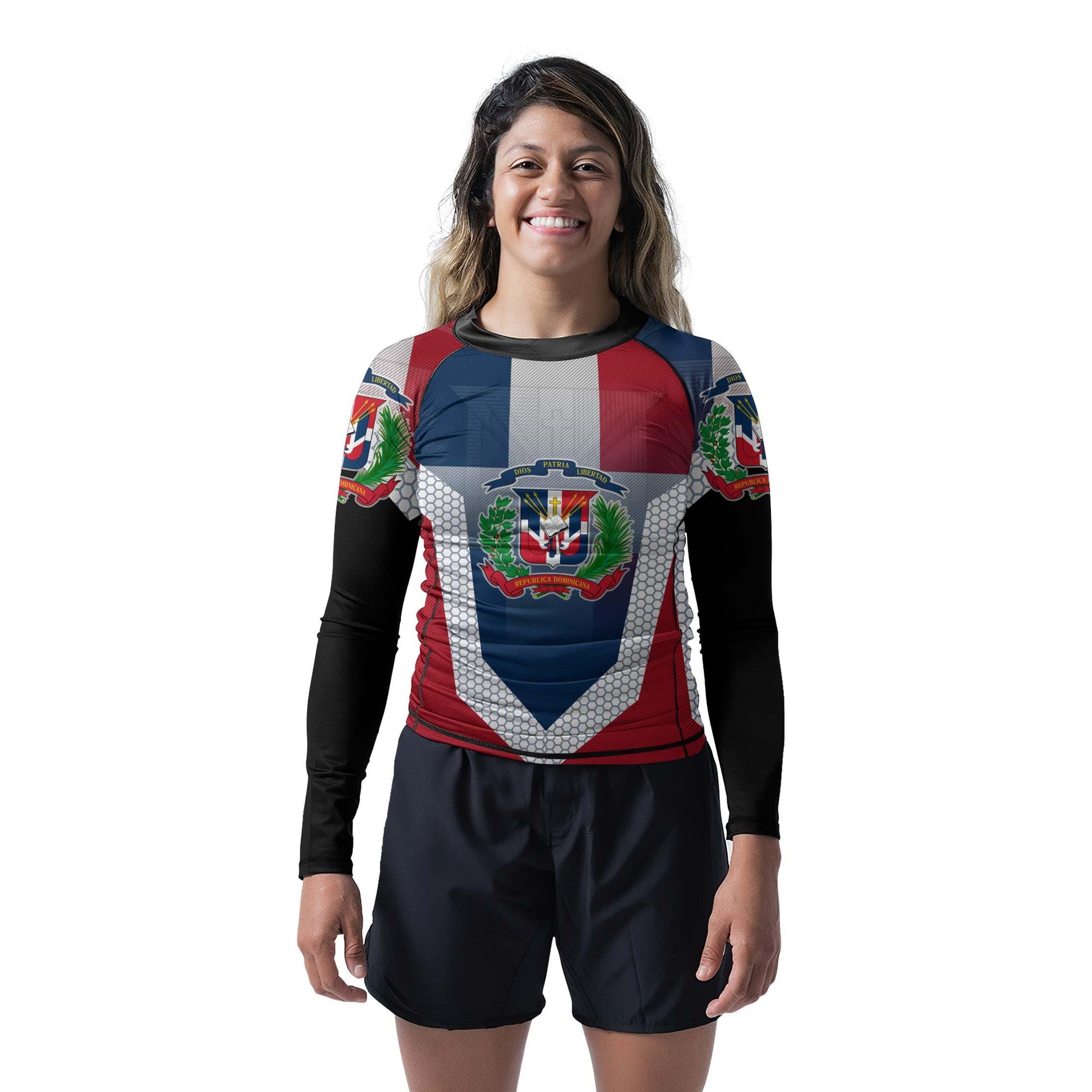 Dominican Republic Symbol Rash Guard