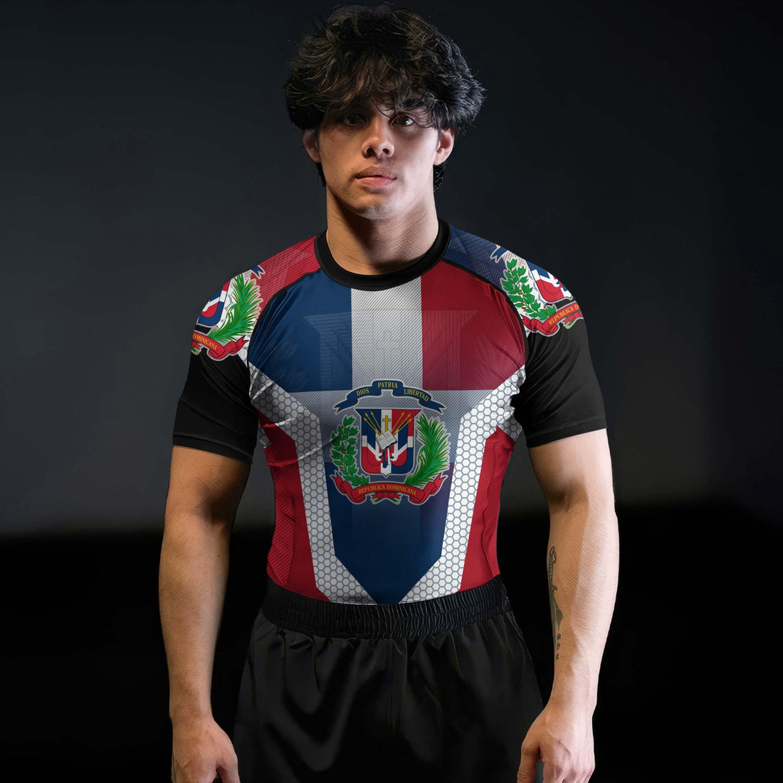 Dominican Republic Symbol Rash Guard