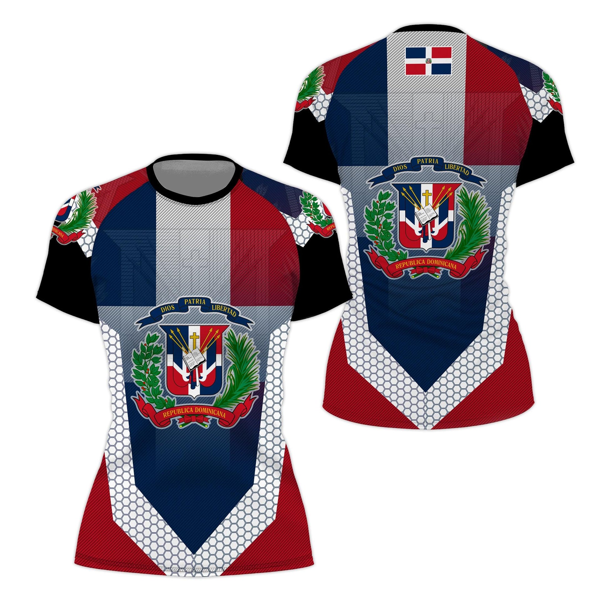 Dominican Republic Symbol Rash Guard