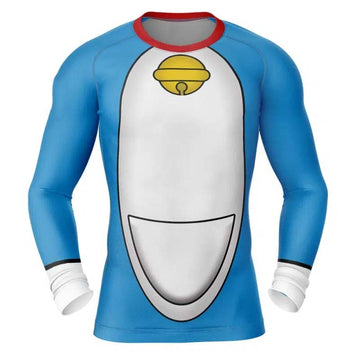 Doraemon Cosplay Long Sleeve Rash Guard