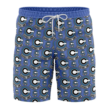 Dragon Ball Capsule Corp Swim Trunks