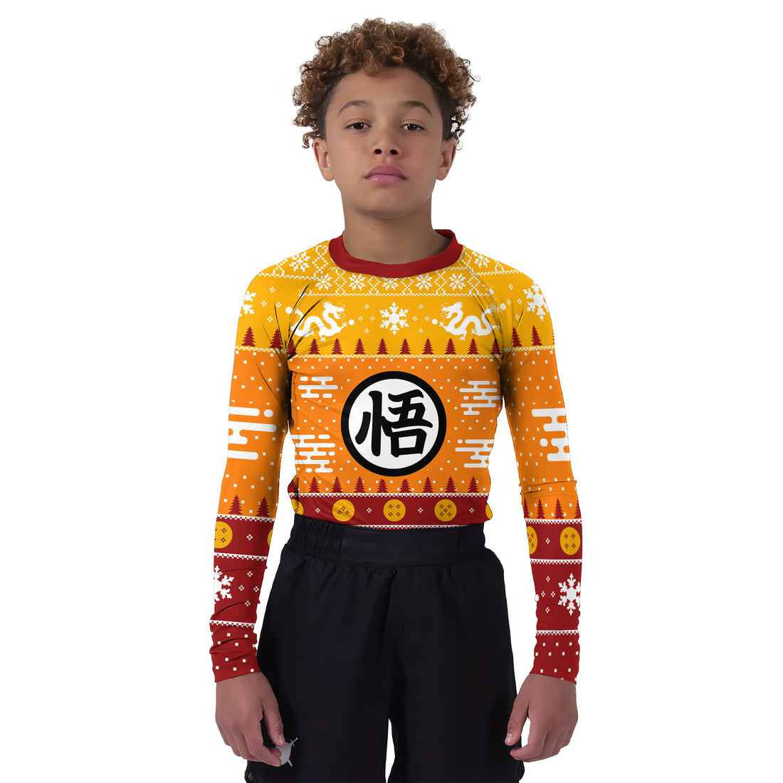 Dragonball Christmas Kids Rash Guard
