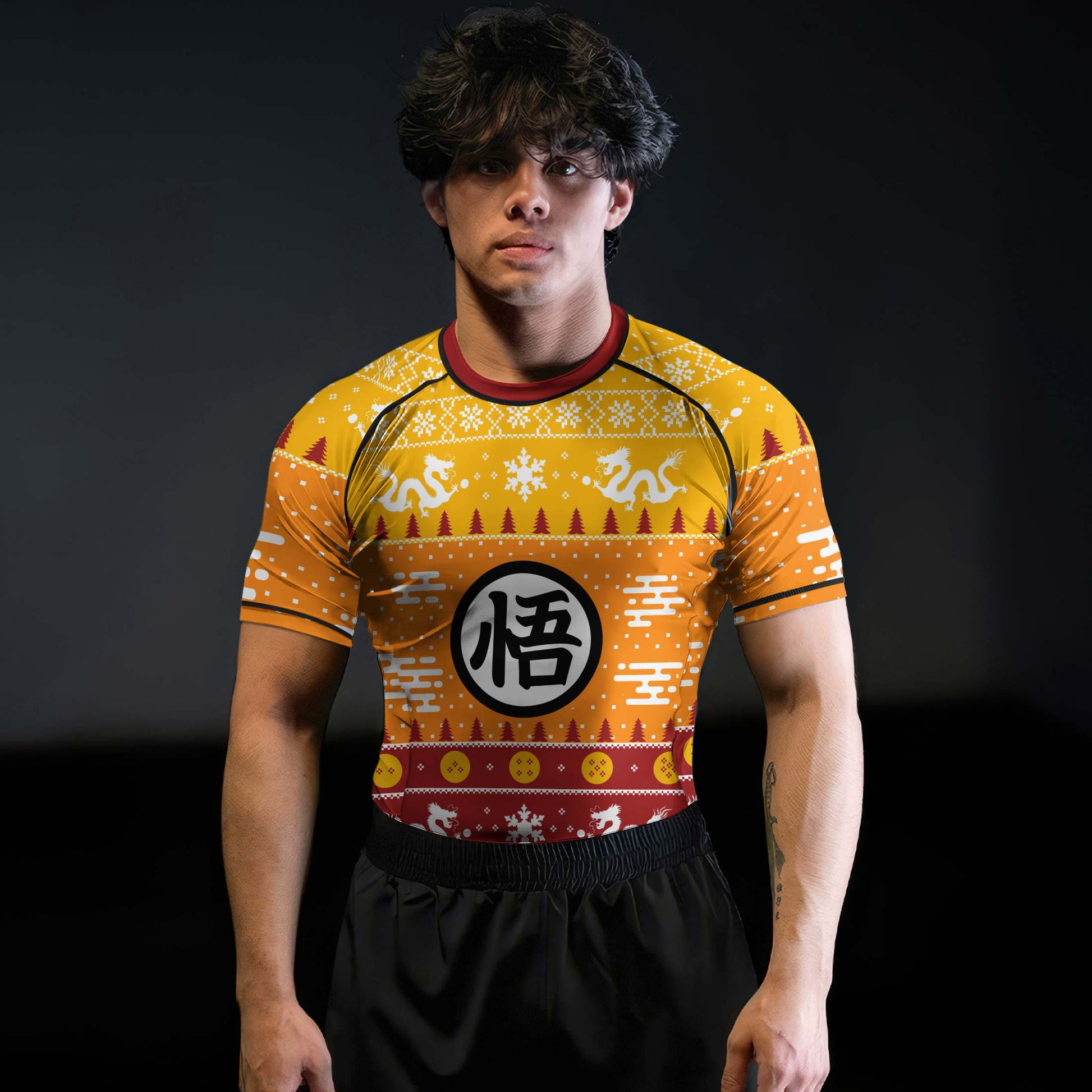 Dragonball Christmas Rash Guard