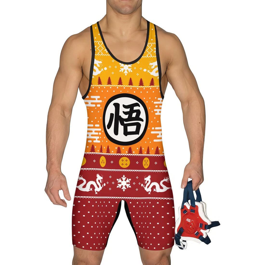 Dragonball Christmas Wrestling Singlet