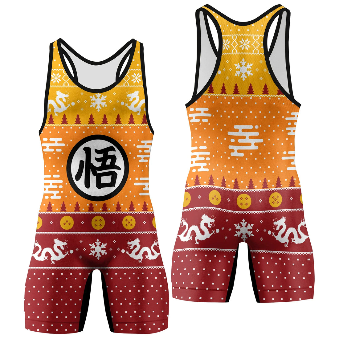 Dragonball Christmas Wrestling Singlet