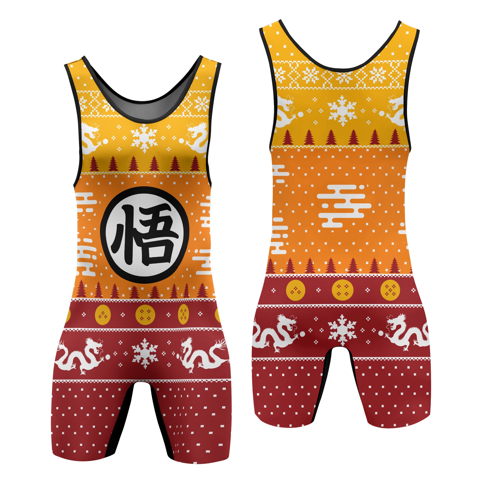 Dragonball Christmas Wrestling Singlet