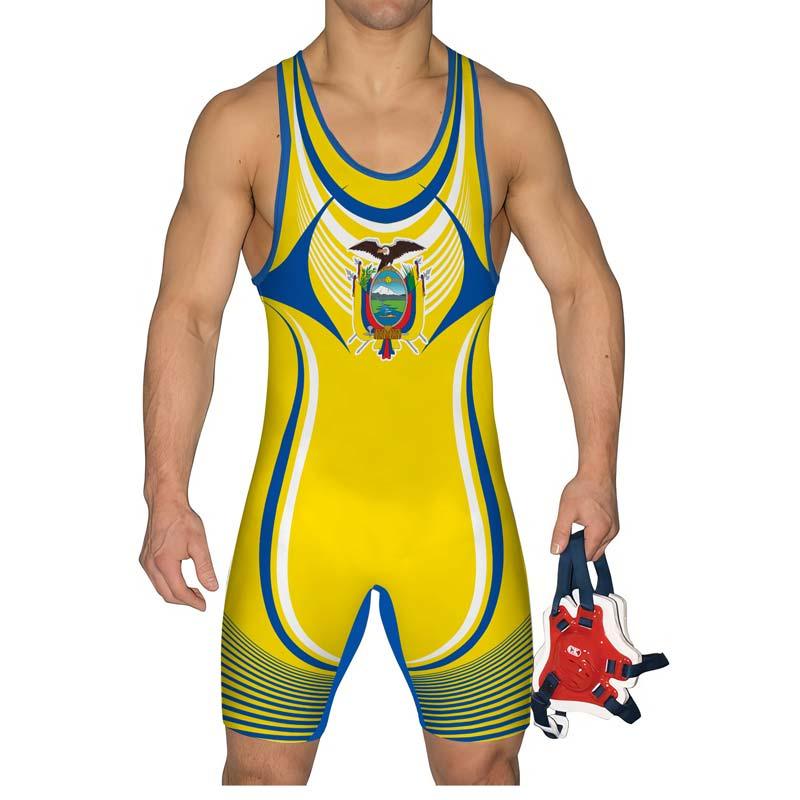 Ecuador Olympic Wrestling Singlet