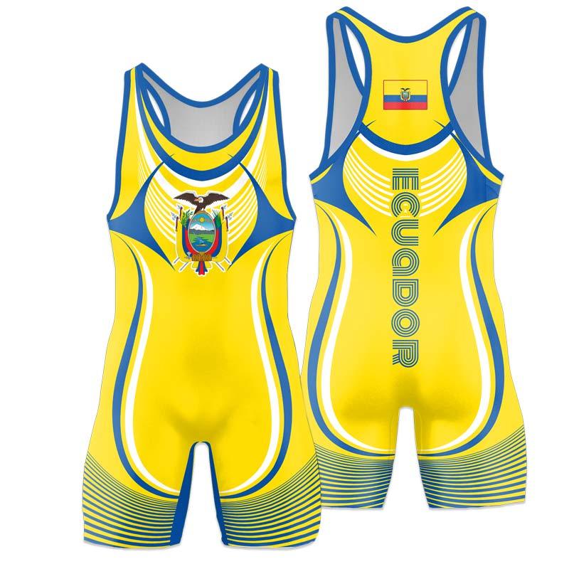 Ecuador Olympic Wrestling Singlet