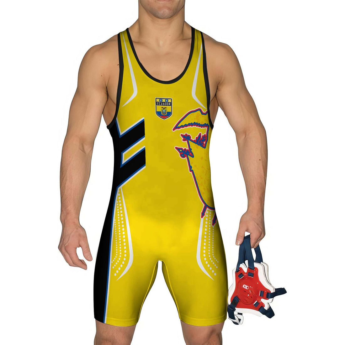 Ecuador Sublimated Wrestling Singlet