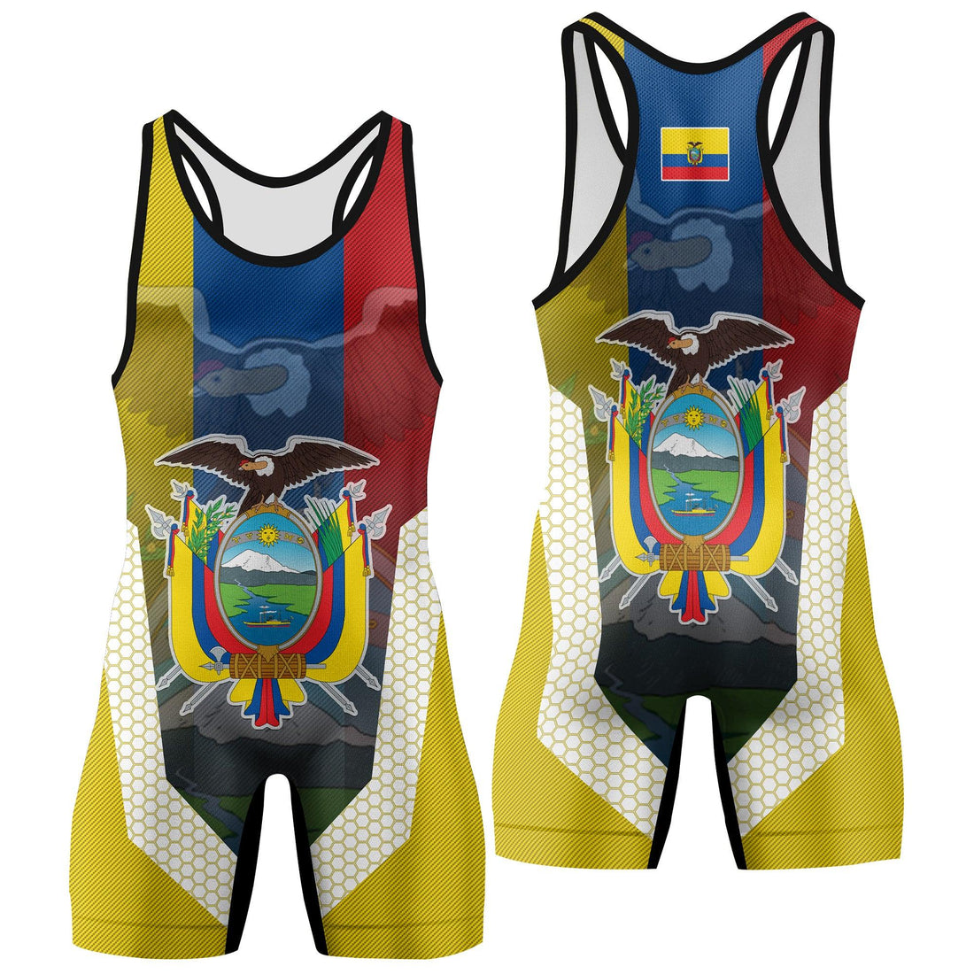 Ecuador Symbol Wrestling Singlet