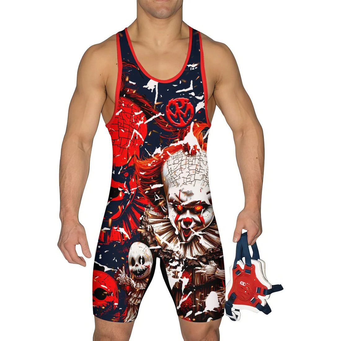 Evil Clown Pennywise Wrestling Singlet