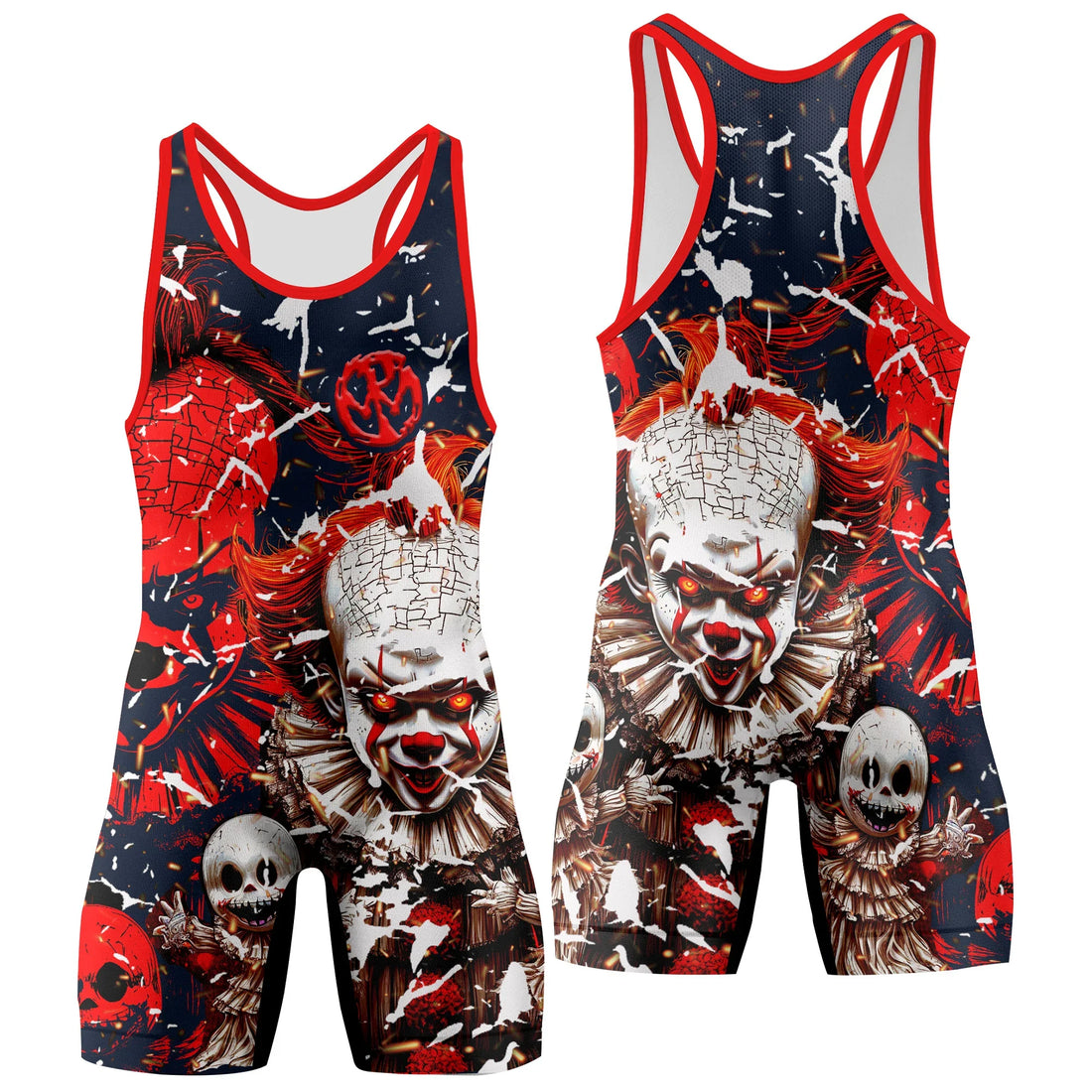 Evil Clown Pennywise Wrestling Singlet