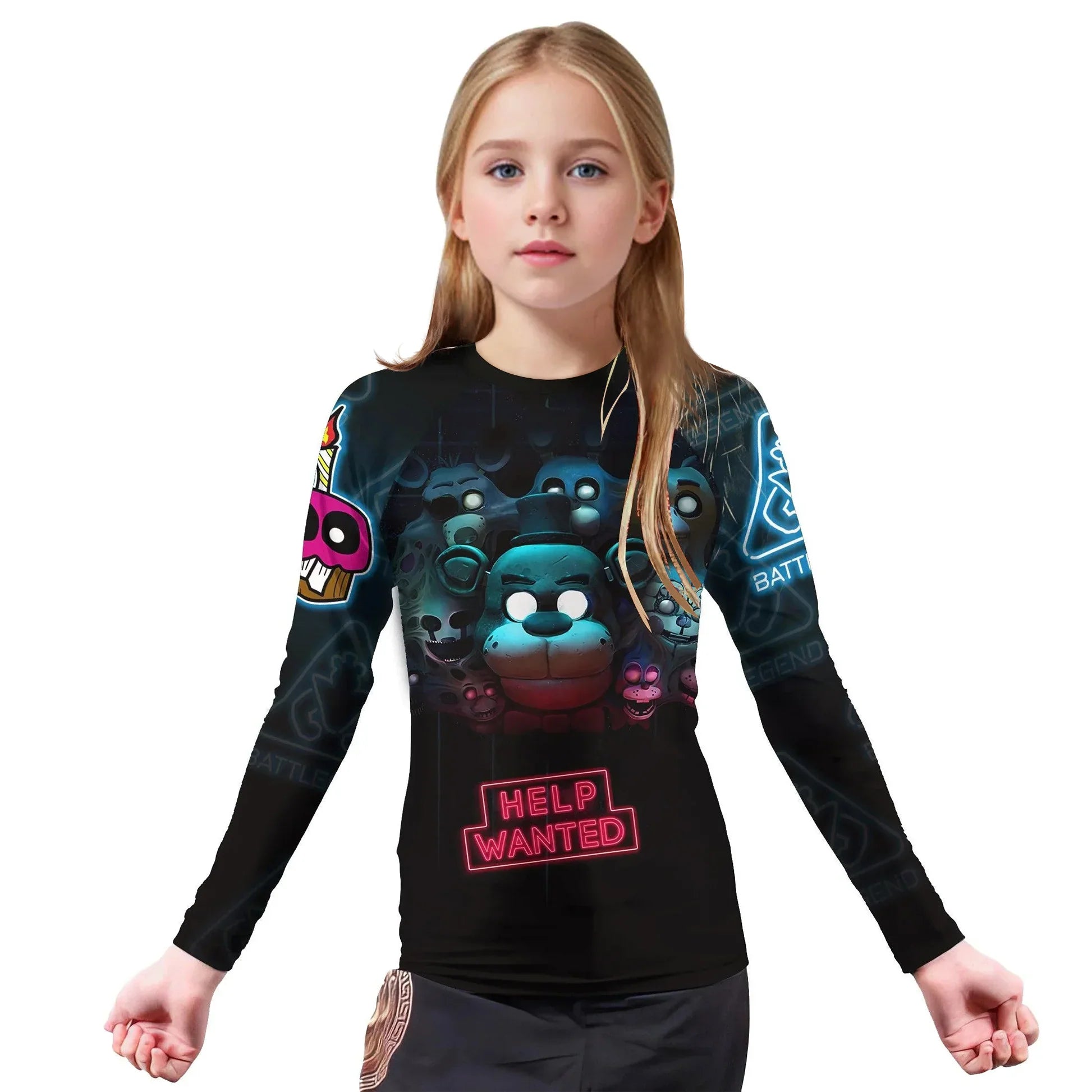 Five Nights at Freddy's Kids Rash Guard