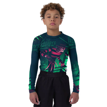 Freddy Krueger Coming Kids Rash Guard