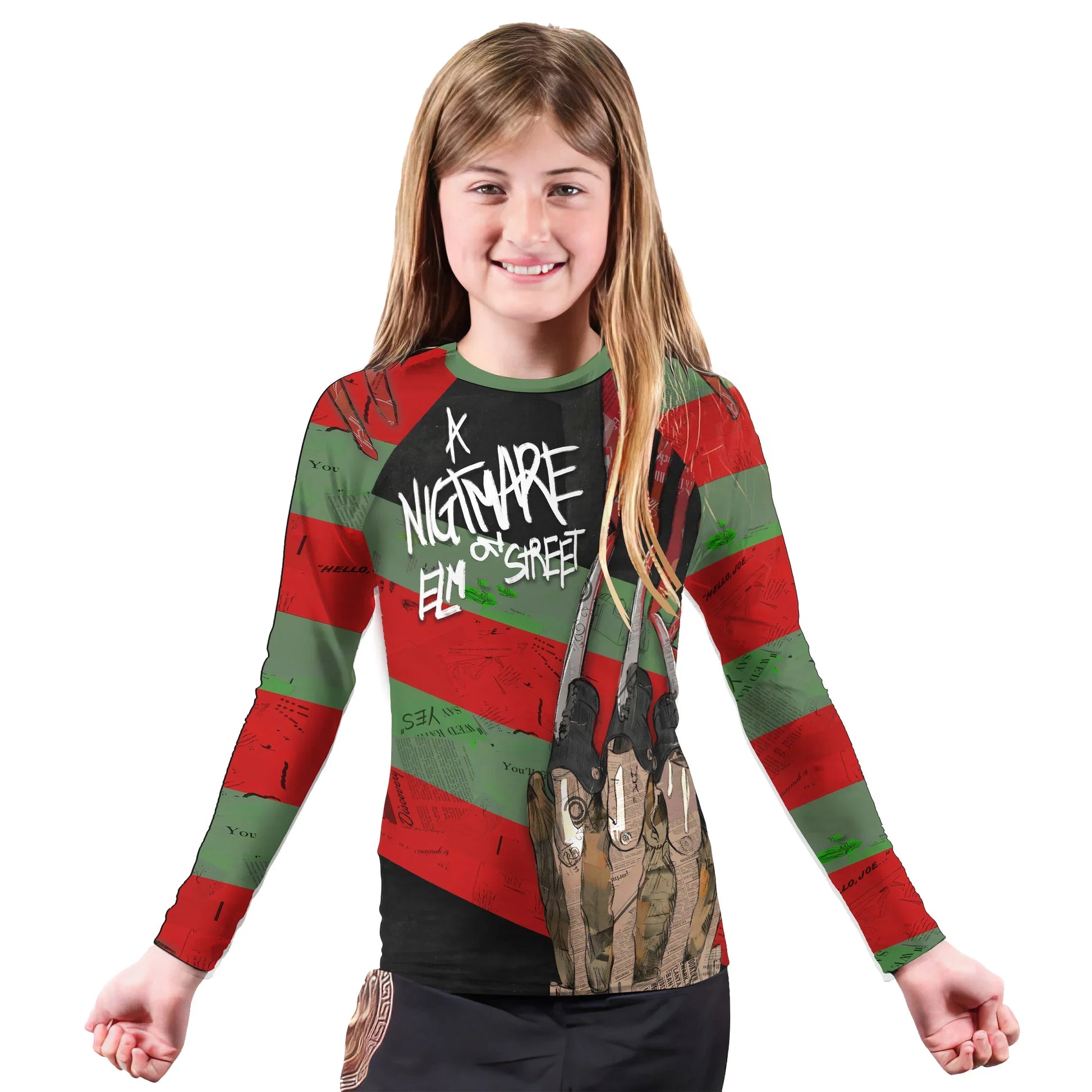 Freddy Krueger Kids Rash Guard